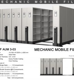 jual Mobile File Alba Mekanik MF AUM 3-03 ( 120 Compartments )